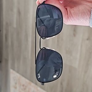 RAY-BAN 3588 Matte Black Frame Blue lenses